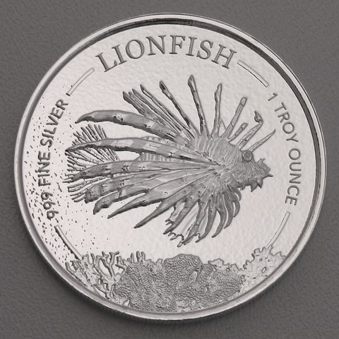 Silbermünze 1oz Barbados Fish Serie 2019 - Lionfish