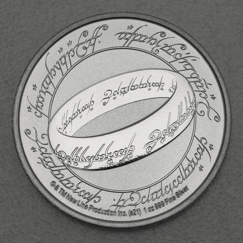 Silbermünze 1oz Niue - Herr der Ringe 2021 DER EINE RING