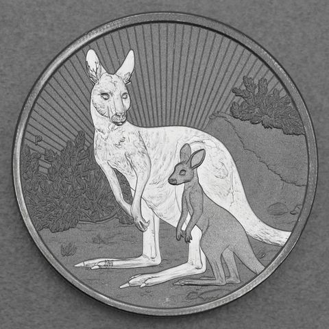 Silbermünze 2oz Australien Next Generation Mother & Baby - 2023 Känguru