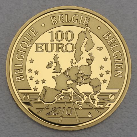 100 Euro Belgien Goldmünze 2010 Prinz Philippe