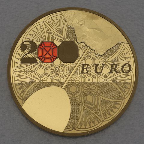 Goldmünze 200 Euro Frankreich 2014 - Baccarat