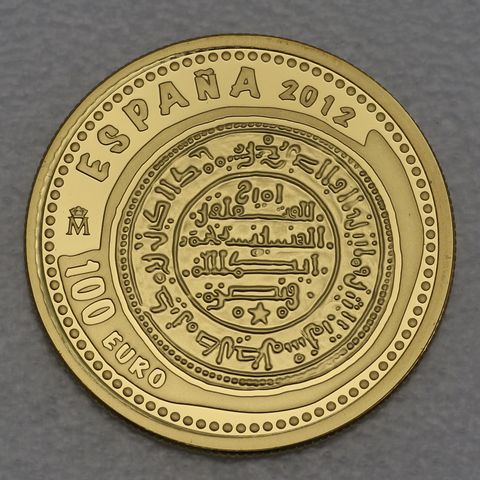 Goldmünze 100 Euro Spanien 2012 Maravedi Juwelen der Numismatik