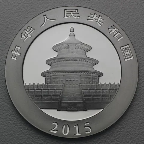 1 Unzen Silbermünze 2015 China Panda