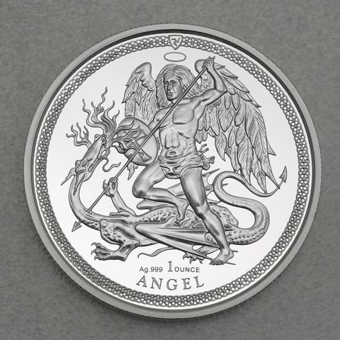 Silbermünze 1oz Isle of Man Angel 2018