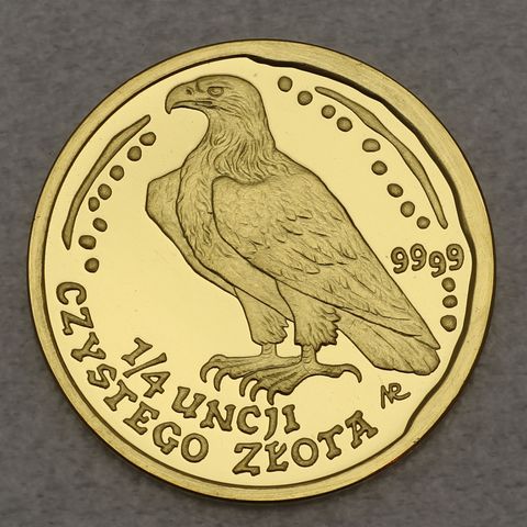 Goldmünze Golden Eagle Polen 1/4oz 1996