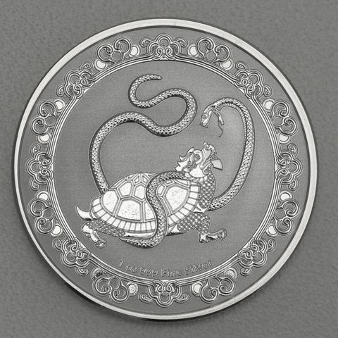 Silbermünze 1oz Niue Celestial Animals 2021 - Black Turtle