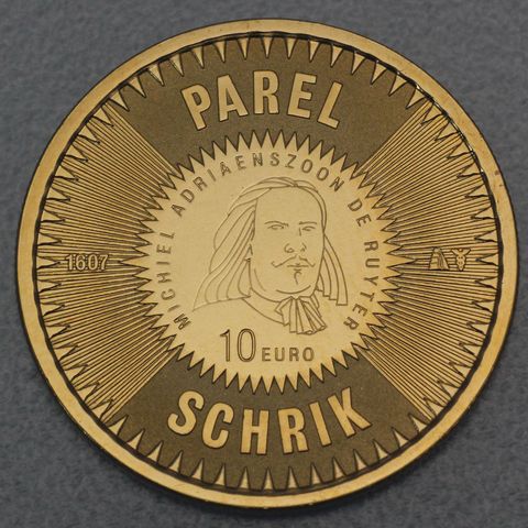 Goldmünze 10 Euro Niederlande 2007 Parel Schrik