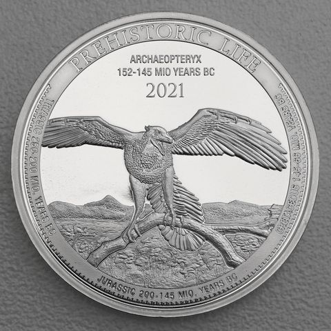 Silbermünze 1oz Congo Prehistoric Life - 2021 Archaeopteryx 