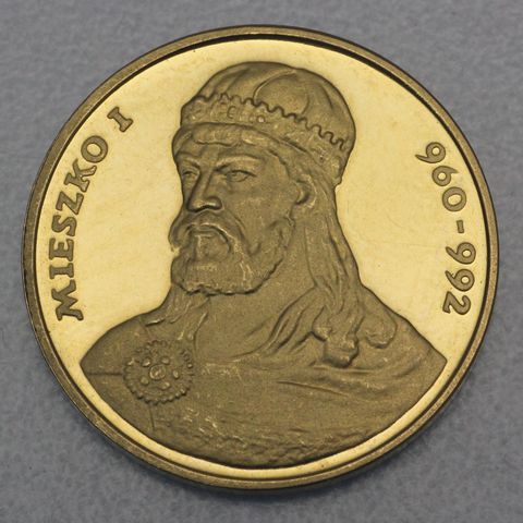 Goldmünze 2000 Zloty Polen 1979 Duke Miesko