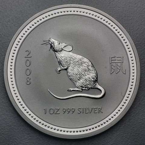 Silber Lunar Serie I Australien 2008 Maus