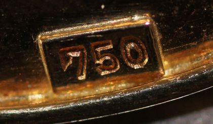 750er Golduhrenstempel