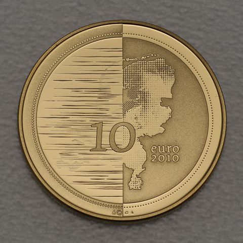 Goldmünze 10 Euro Niederlande 2010 Waterland