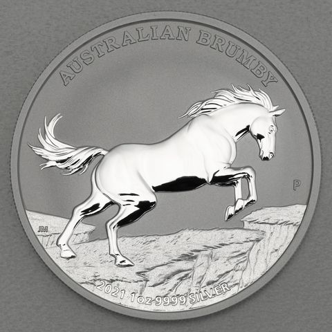 Silbermünze 1oz Australian Brumby 2021