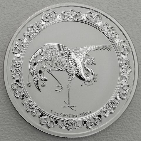 Silbermünze 1oz Niue Celestial Animals 2020 - Red Phoenix