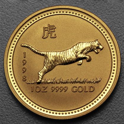 Lunar I, 1oz Goldmünze, Tiger, 1998