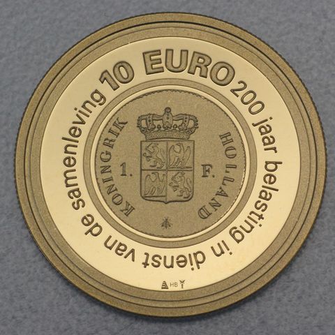 Goldmünze 10 Euro Niederlande 2006 Belasting