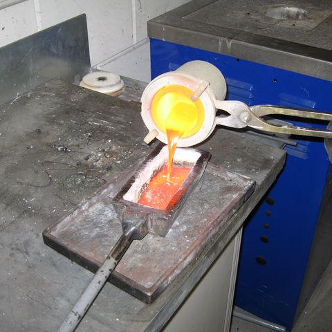 Barreneinguss Edelmetallschmelze