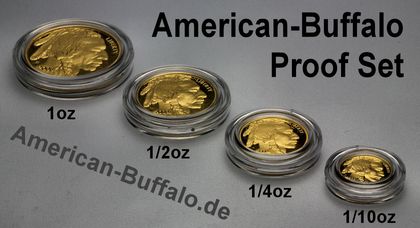 American Buffalo 1oz, 1/2oz, 1/4oz, 1/10oz