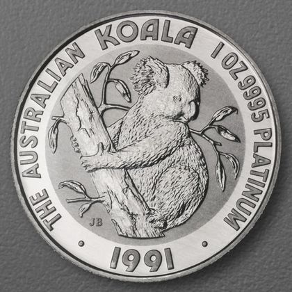 1oz Platinmünze Koala, 1991