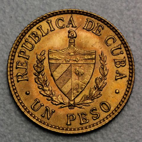 "REPUBLICA DE CUBA UN PESO"