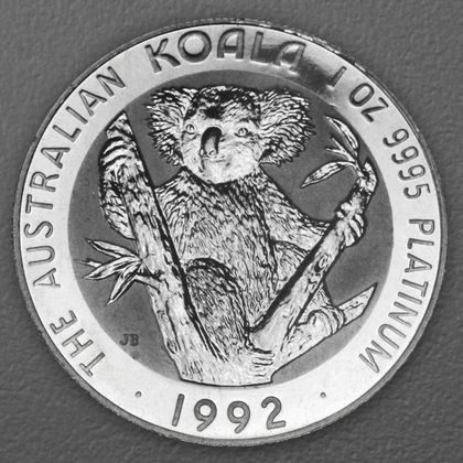 1oz Platinmünze Koala, 1992