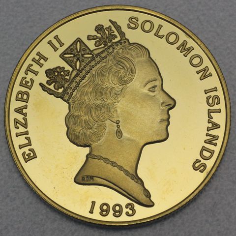 Goldmünze 50 Dollars Salomonen 1993 - Endagered Wildlife - Sanford's Eagle