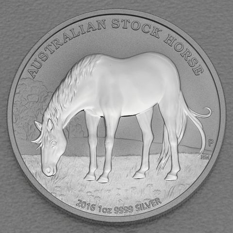 Silbermünze 1oz Australian Stock Horse 2016