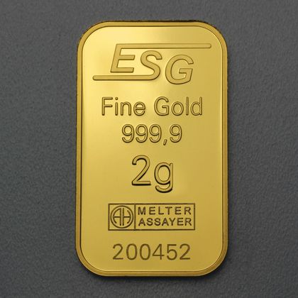 2g Fairtrade Goldbarren