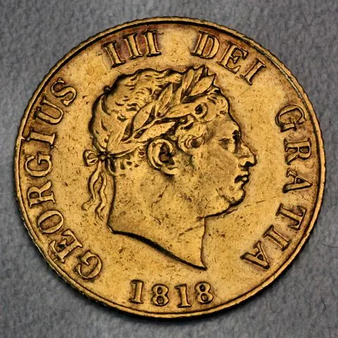 halber Sovereign Goldmünze George III