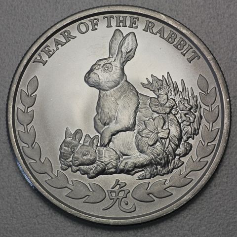 Somaliland Lunar Silbermünze 1oz Year of the Rabbit / Hase 2011