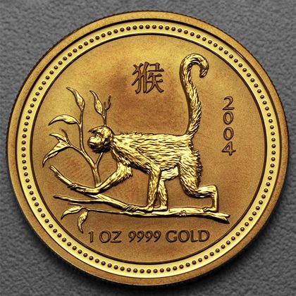 Lunar I, 1oz Goldmünze Affe, 2004