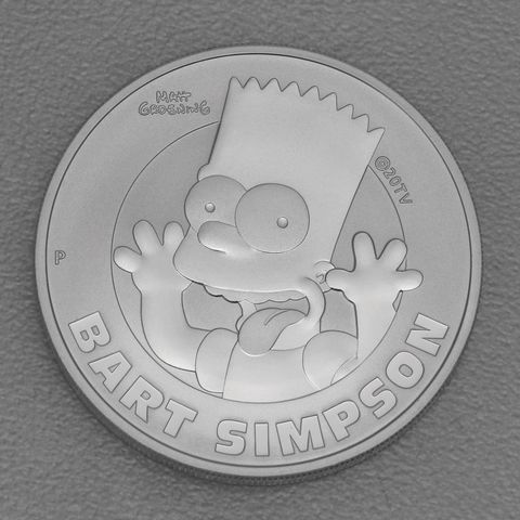 Silbermünze 1oz The Simpsons 2022 - Bart Simpson