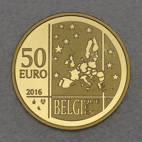 50 Euro Goldmünzen Belgien 2016 Albert Einstein