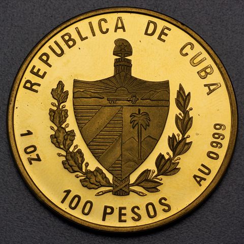 100 Pesos Goldmünze "REPUBLICA DE CUBA" 1oz