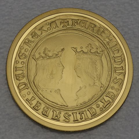 Goldmünze 100 Euro Spanien 2014 Isabell I. Ferdinand II. Juwelen der Numismatik