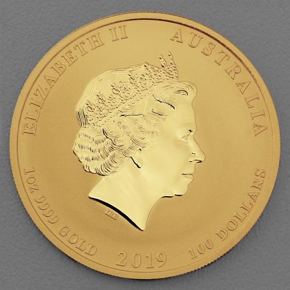 Lunar II, 1oz Goldmünze, Kopfseite 2008-2019