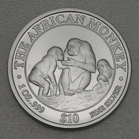 Silbermünze 1oz African Monkey Somalia 2004