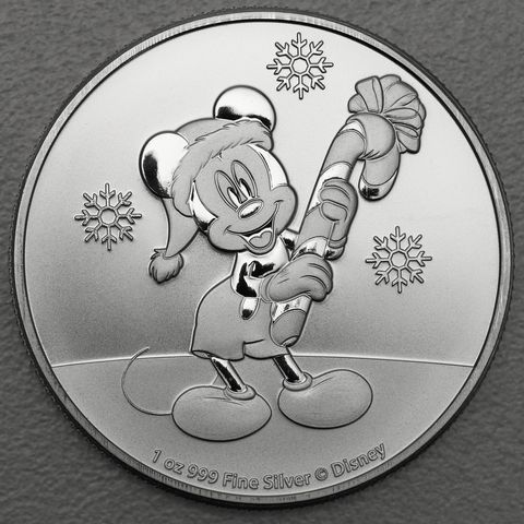 Silbermünze 1oz Niue Mickey Mouse 2020 - Merry Christmas