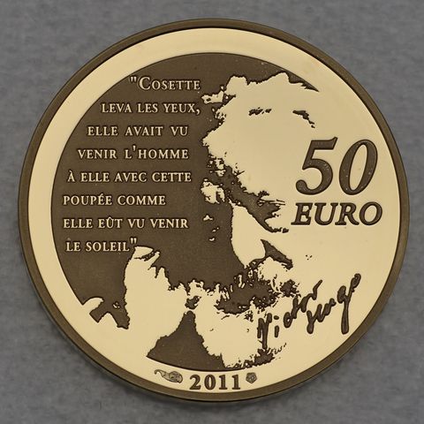 Goldmünze 50 Euro Frankreich 2011 - Les Miserables