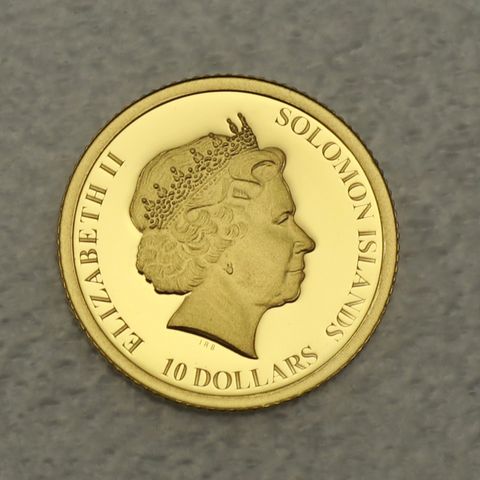 Goldmünze 10 Dollars Salomonen 2018 - Australian Kangaroo 1/2g  Feingold