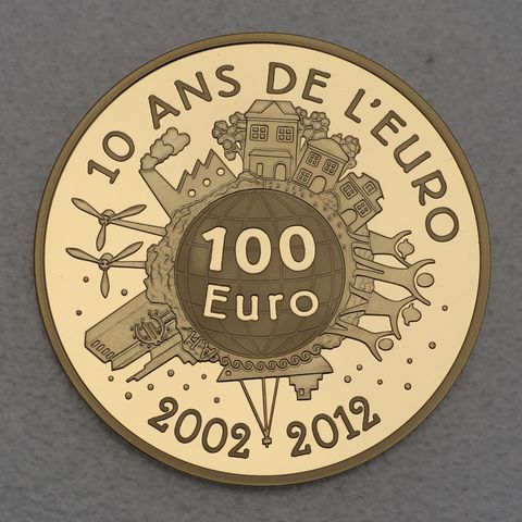 Goldmünze 100 Euro Frankreich 2012 - 10 Jahre Euro