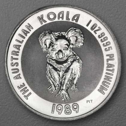 1oz Platinmünze Koala, 1989