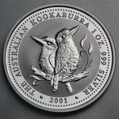 Kookaburra Silbermünze 2001