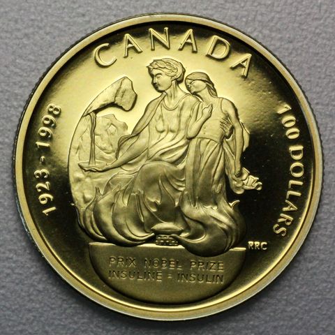 100 Dollar Goldmünze Kanada 1998 aus 58,3% Gold