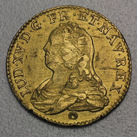 1 Louis d'or Goldmünze 1727 Louis XV