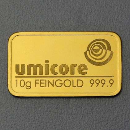 10g Umicore Goldbarren