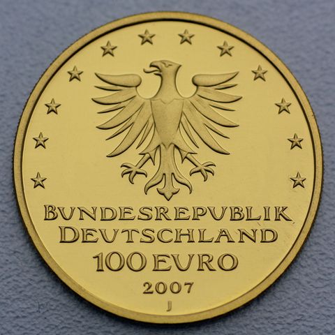 100 Euro Goldmünze BRD Lübeck 2007