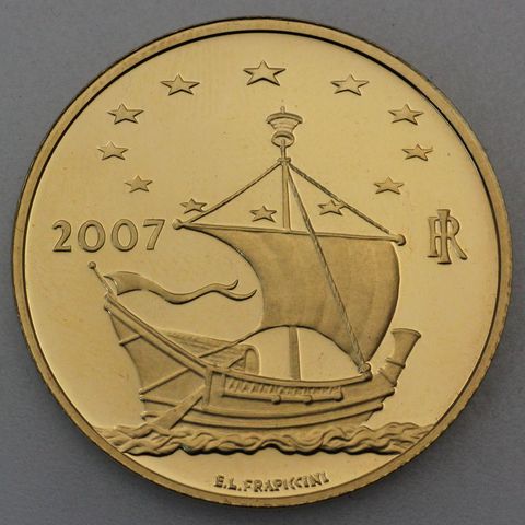 50 Euro Goldmünze Italien 2007 Munk - Der Schrei