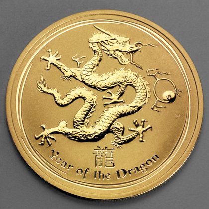 Lunar II, 1oz Goldmünze, Drache, 2012