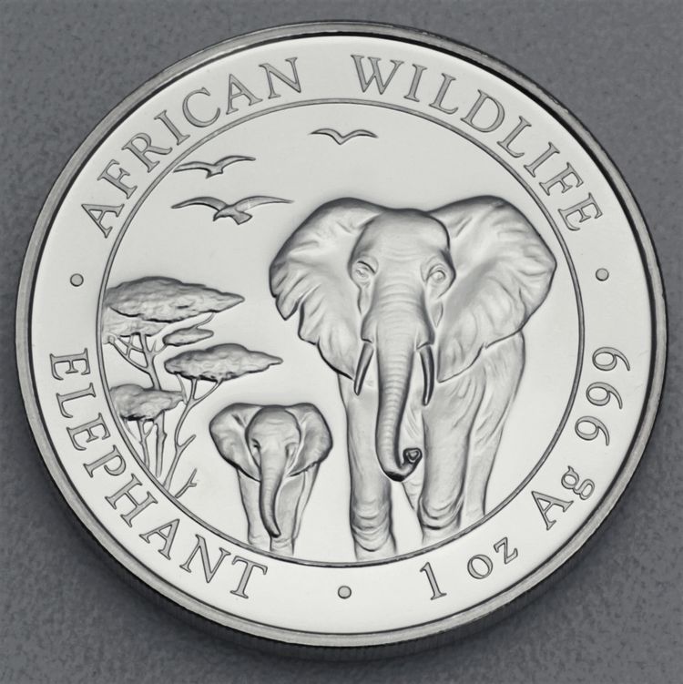 1oz Silbermünze Somalia Elefant 2015